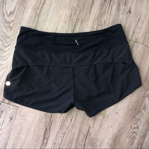 Black Lululemon speed shorts